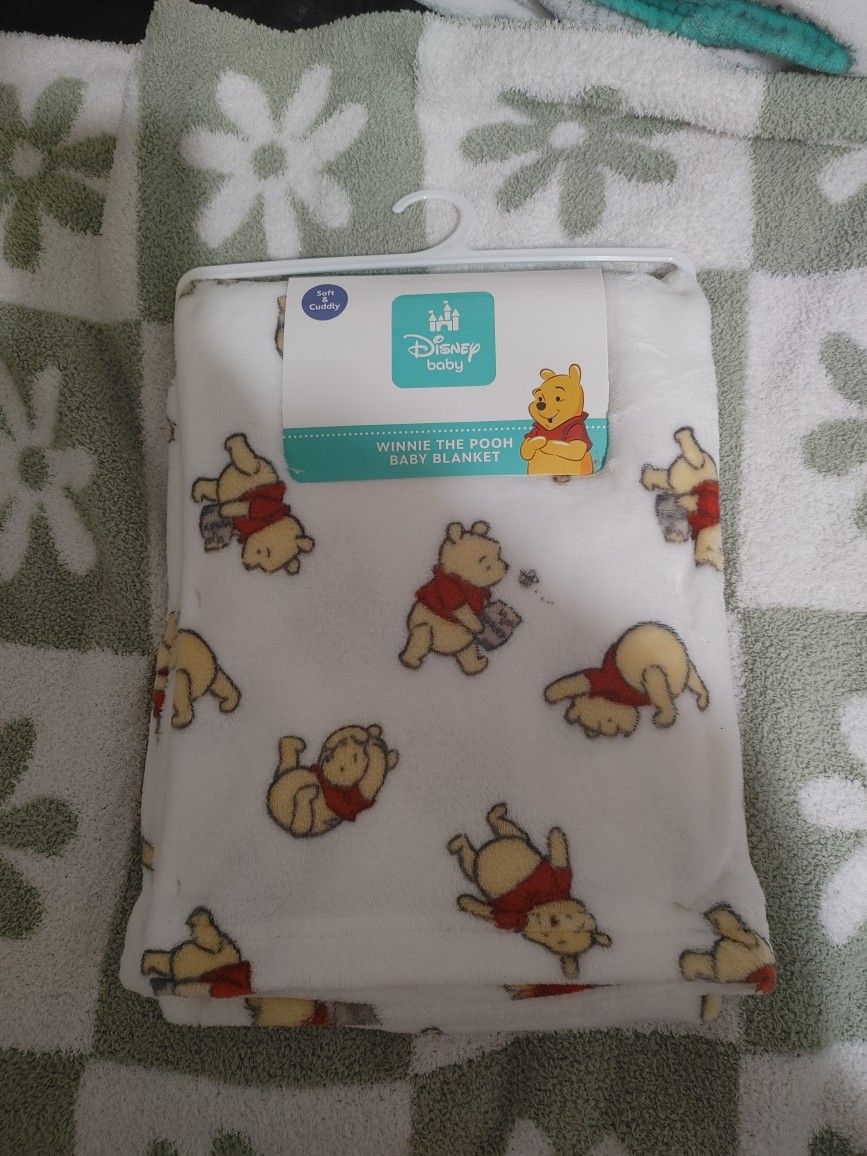 Winnie The Pooh Baby Blanket - New
