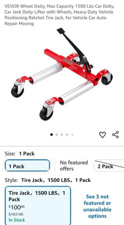 VEVOR Wheel Dolly Car Jack 1500 LBS