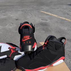 Jordan 6 Retro Infrared Size 8-8.5-9-9.5-10-10.5-11-11.5-12-13-14 