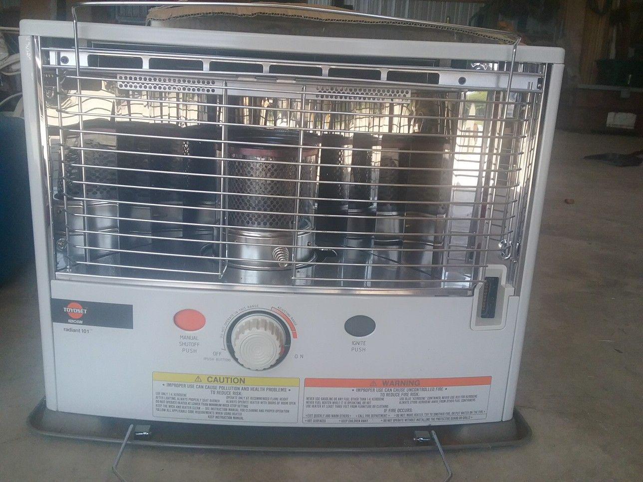Toyoset Radiant 101 Portable Heater, Kero-Sun
