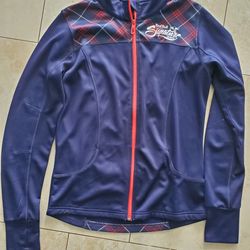 New womansred bull lightweight jacket size M