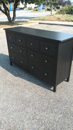 Black Ikea Hemnes Dresser. Delivery available for an extra fee