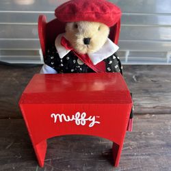 Muffy VanderBear Back to School Red Desk