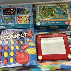 Kids Puzzles Games & Toys Connect 4 Etch A Sketch 