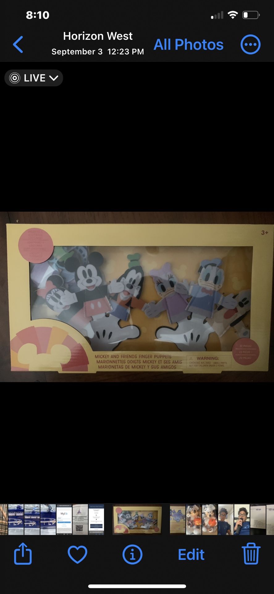 Disney And Friend Finger Paper Puppet