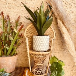 Vintage Doll Size Wicker Chair 