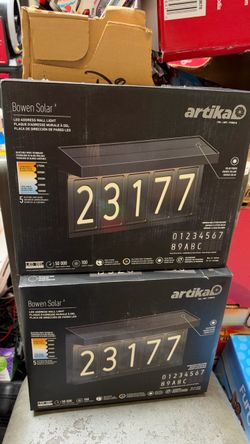 Artika Bowen Solar LED Address Wall Light