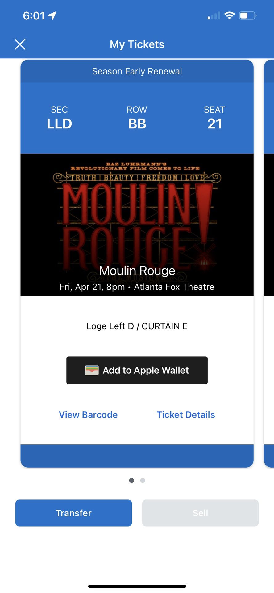 Moulin Rouge At the Fox
