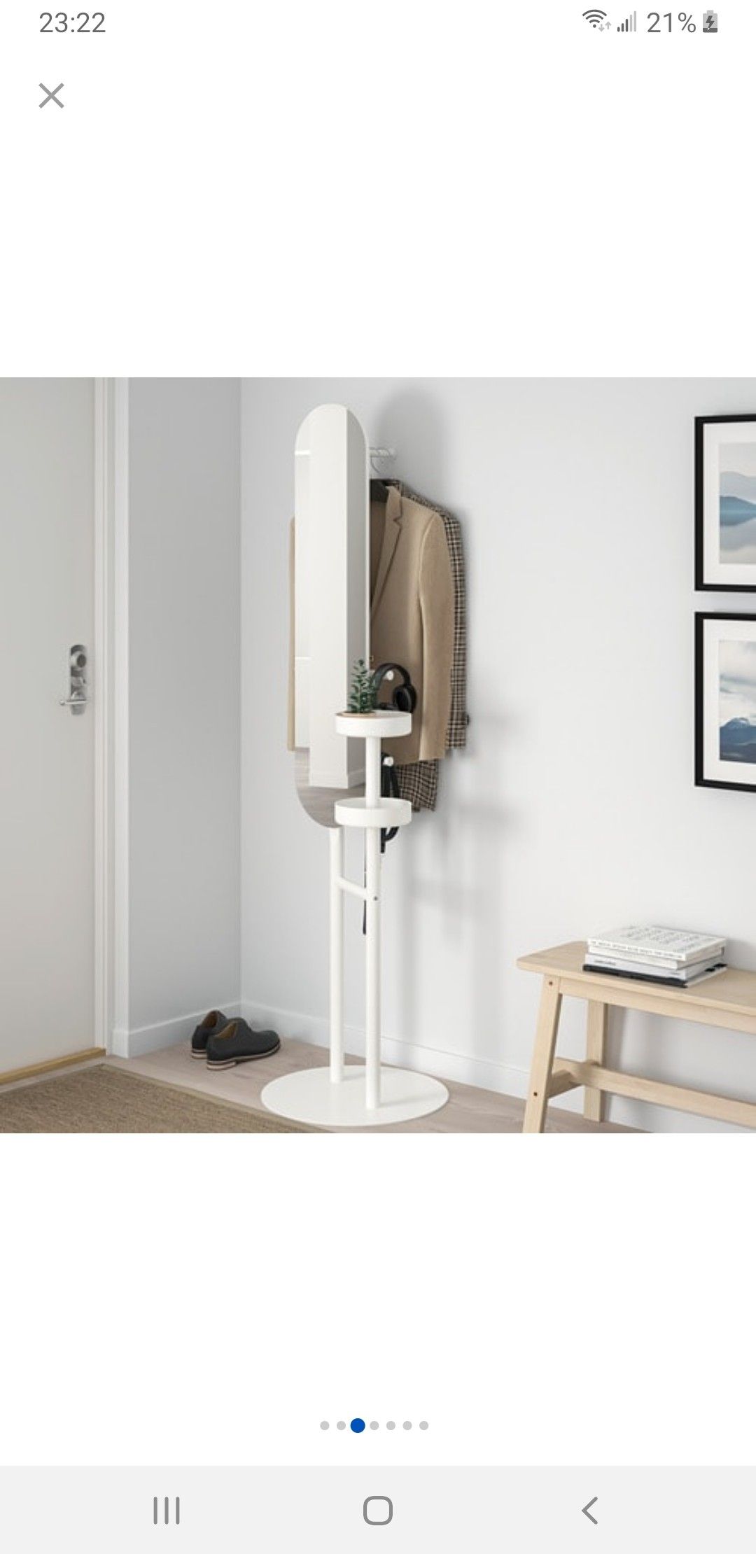 IKEA Valet stand with mirror