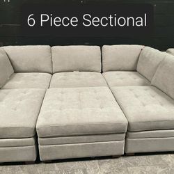 Modular Sectional Sofa Couch With Storage Ottoman 