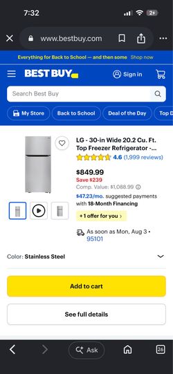 LG refrigerator