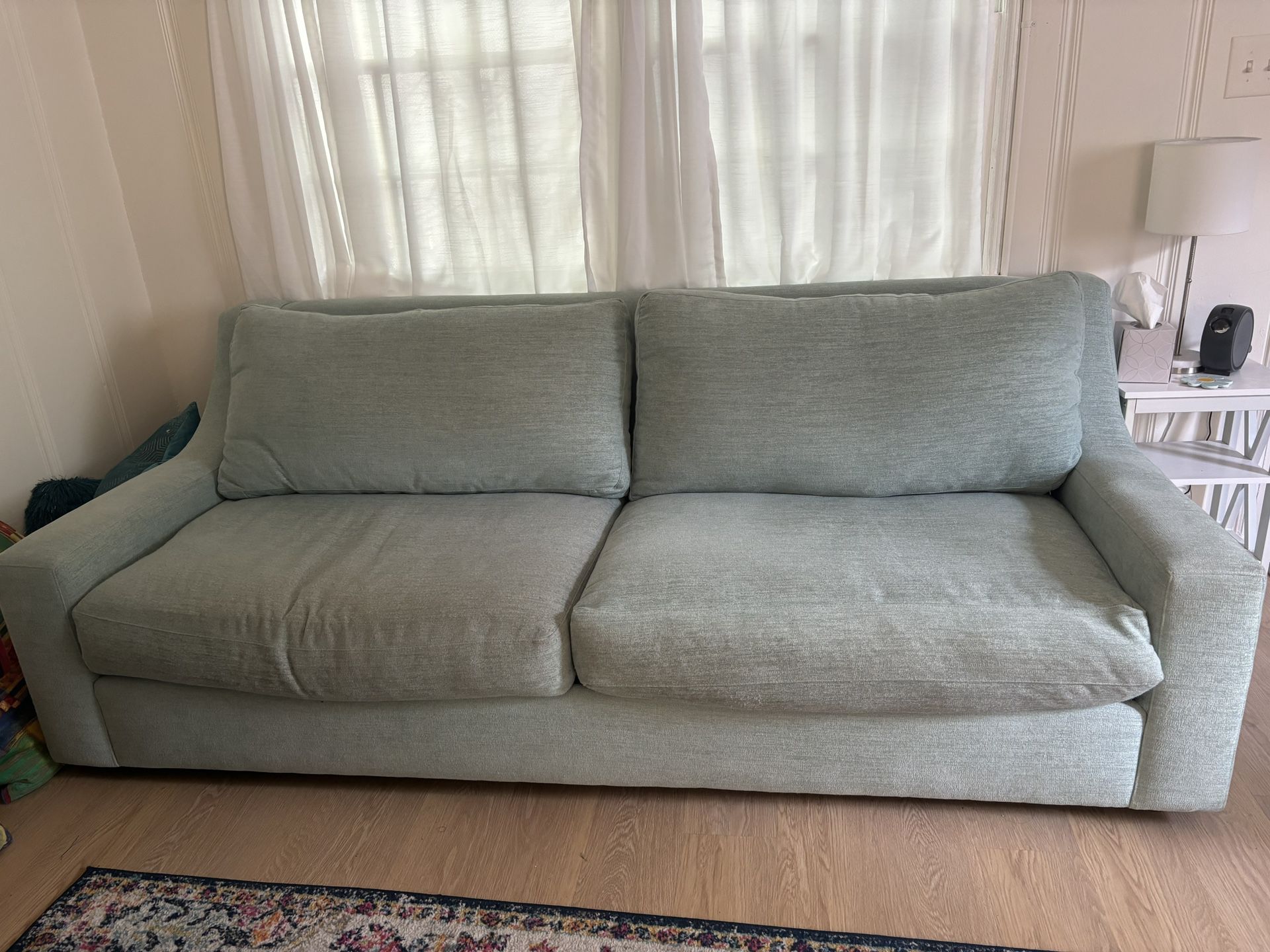SUPER Comfortable Powder Blue Couch