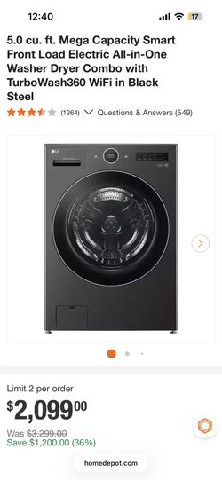Lg Washer Dryer All In One.