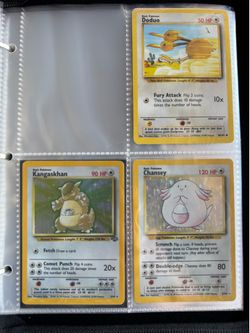 Vintage Pokémon Base Set Cards Lot