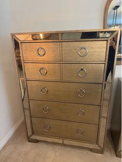 ZGallerie gold dresser