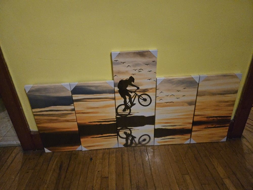 VVOVV WALL Decor MOUNTAIN  Bike Wall Art