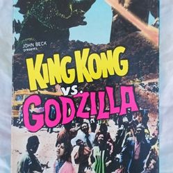 Vintage 1963 John Beck KING KONG VS. GODZILLA Collectible Horror 1987 VHS VIDEO