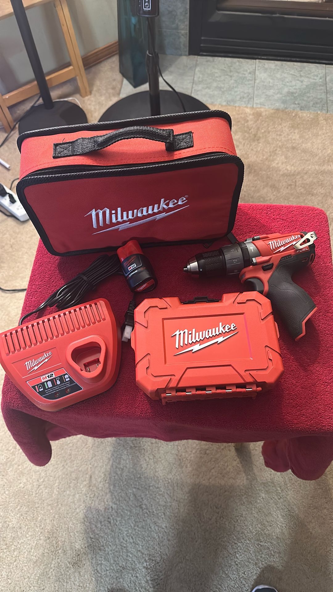Milwaukee fuel M2 hammer drill with dozer kit