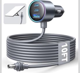 JOYROOM Starlink Mini Car Adapter, Dual PD 45W+USB 30W, 12V-24V, 10FT