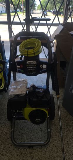 RYOBI 2900PSI GAS POWER WASHER WITH WAND TIPS AND HOSE FOR 200$