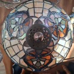 Spectrum Stained Glass Tiffany Ceiling Lamp 