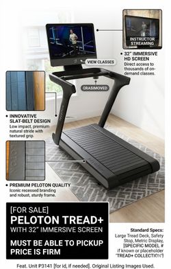 Peloton Tread + 2019 Treadmill Model HD 32” Touchscreen Quick Sale Pickup