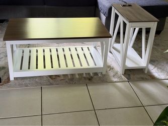 living room coffee table and side table