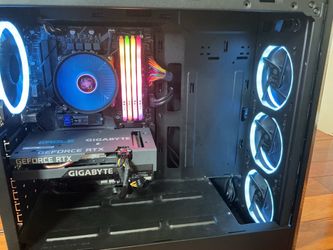 Black Full Sized Gaming PC
