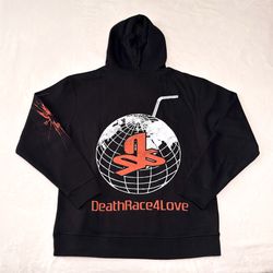 Juice WRLD 999 Club DRFL 5 Year Anniversary Wreck Hoodie Black Red Large OG Merch