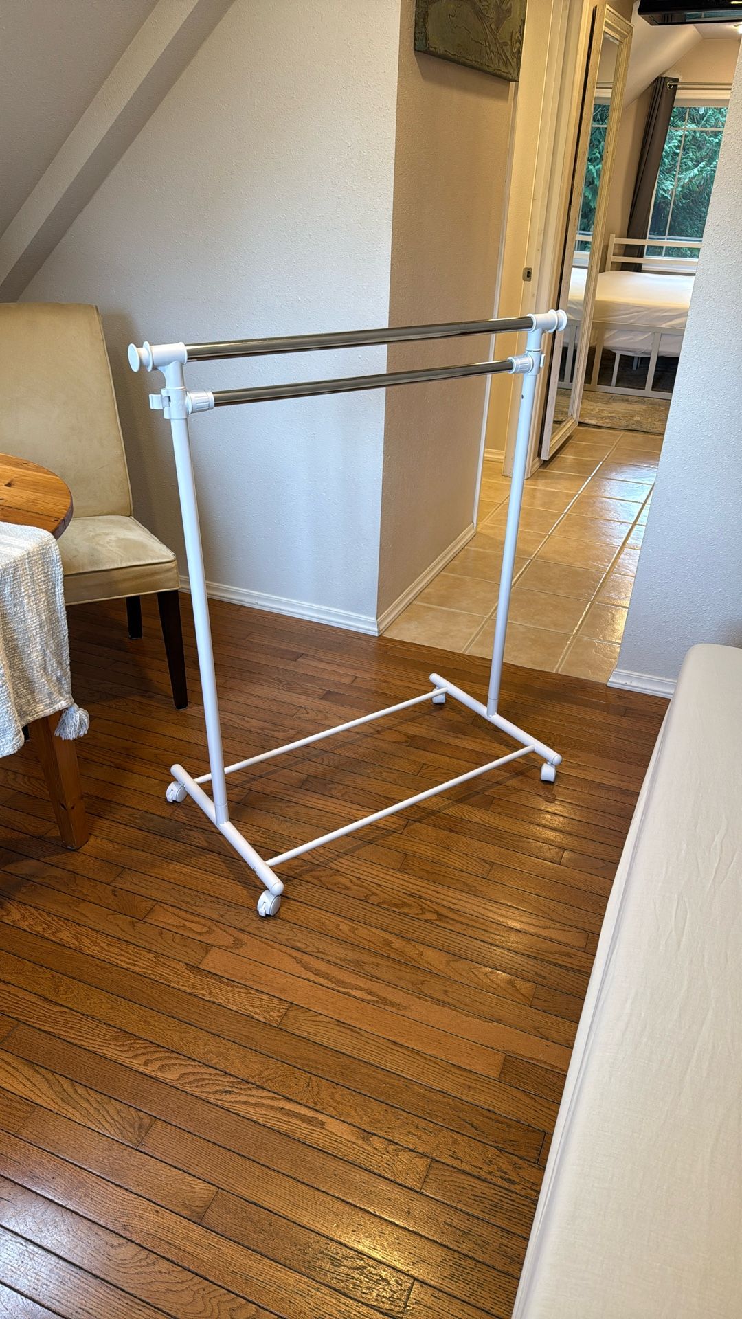 Adjustable Garment Rack w/Two Bars