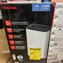 Toshiba Smart Portable Air Conditioner (New) Open Box