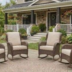 Patio Rockers Patio Rocking Chairs Outdoor Rocking Chairs Brand New Patio Chair Set 🚛🚎🆕