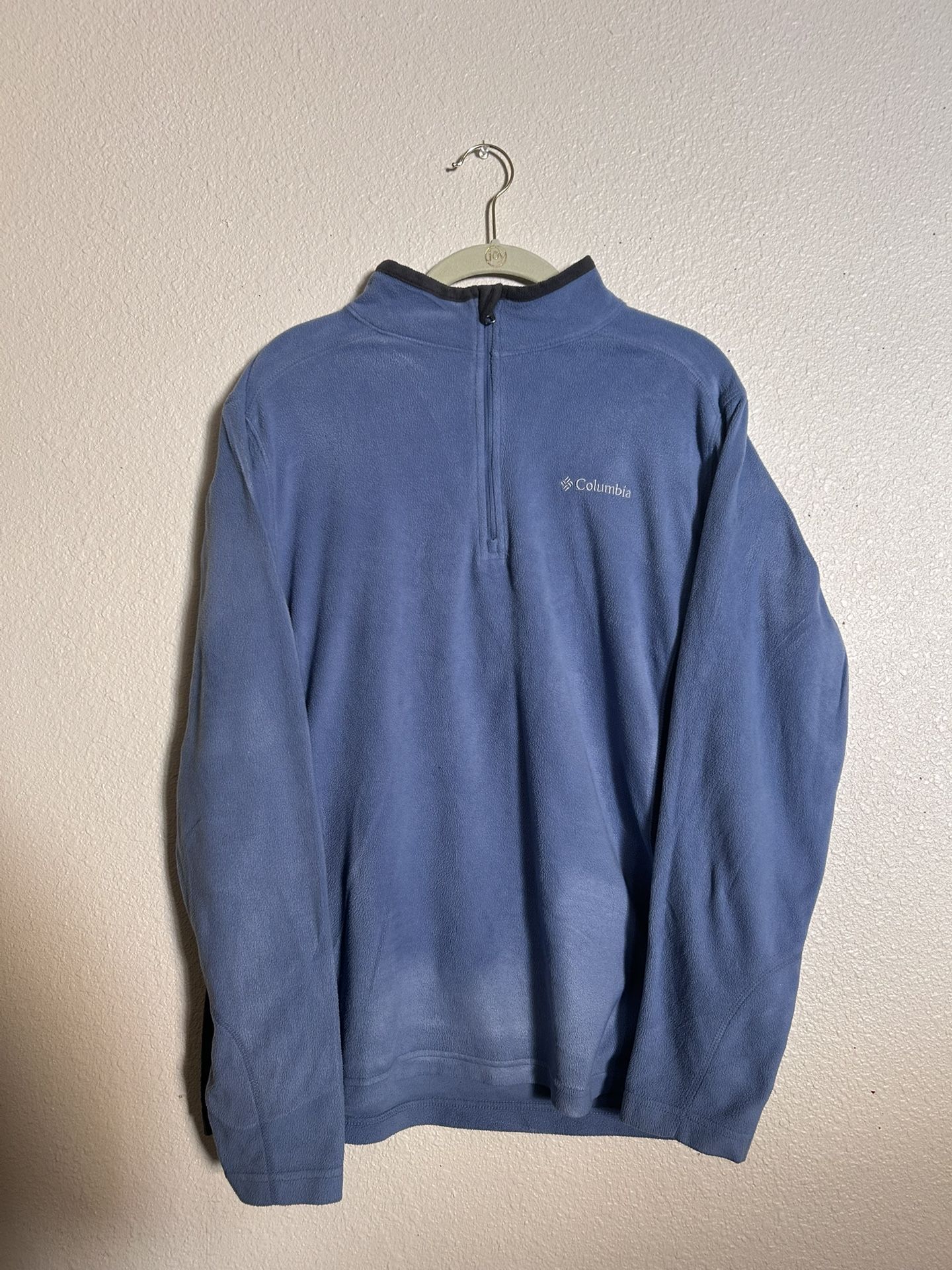 Columbia Fleece Zip Up Blue Medium