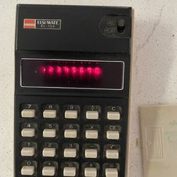Sharp Elsi Mate EL-104 Calculator Without Battery 