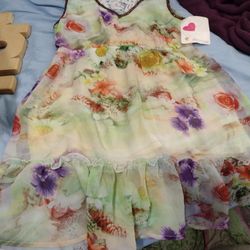 New Dizzy Lizzy Ladies Floral Sundress With Tag Size Medium