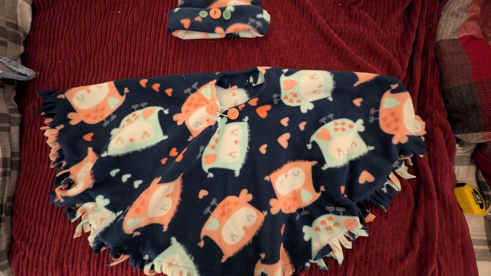 Handmade Shawl And Hat Set
