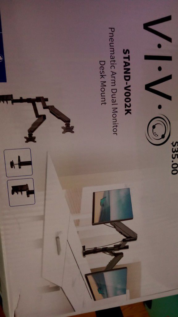 Vivo Dual Monitor Desk Mount Up To 32 Inches