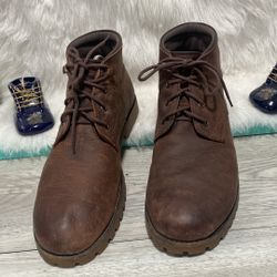 Wolverine Cort Men's Brown Leather Chukka Casual Boots men's size 9.5 M 