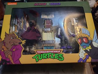 neca tmnt splinter vs baxter