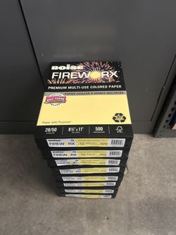 Boise Fireworx Crackling Canary Paper 8.5x11 – 8 Reams (4,000 Sheets)