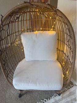 Beautiful cane egg chair