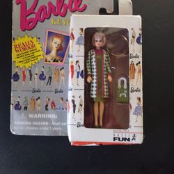 Barbie Key Chain  Doll With Purse