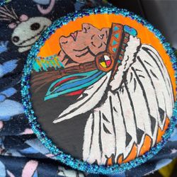 Hand Made Beaded Native Drums