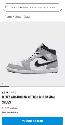 Men’s Air Jordan retro casual mid