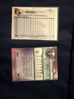 Baseball cards.