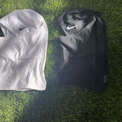 White and black  Nike ski mask