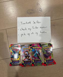 $50 a set -  Pokemon TCG - PHANTASMAL FLAMES - Sleeved Booster Pack COMPLETE ART SET - 4Packs