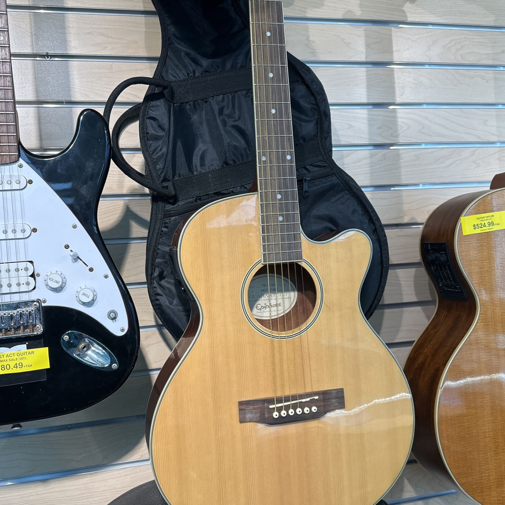 EPIPHONE PR4ENA ACOUSTIC ELECTRIC GUITAR NATURAL FINISH for Sale in