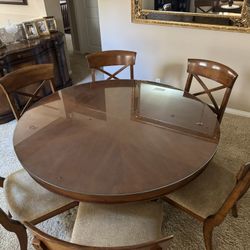 Round Dining Table With 6 Chairs 