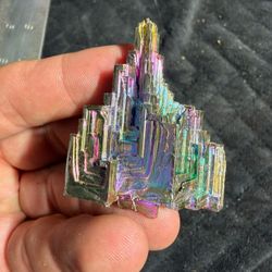 Bismuth Crystals - Iridescent Geometric Specimens